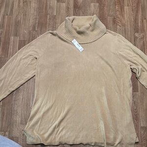 East 5th Tan Cowl Neck Sweater (B5)
